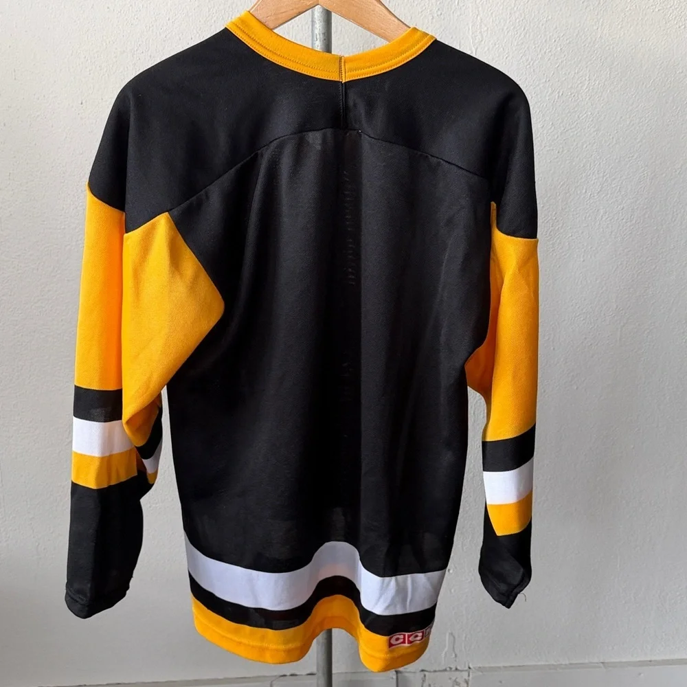 Vintage CCM Pittsburgh Penguins Signed Hockey Jersey Size Medium - Picture 4 of 5